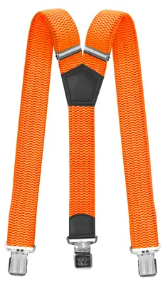Produktbild von Fabio Farini - 1 Stück 4cm Breites Y-Design verstellbar mit extra starken Clipverschluss, Neonorange