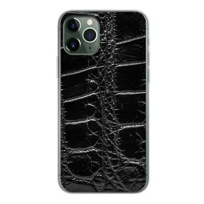 Produktbild von MuchoWow® Handyhülle Schutzhülle Hülle für iPhone 11 Pro Tiermuster - Krokodile - Leder Silikon Softcase Handy Hülle - Handy
