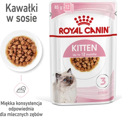 Zdjęcie produktu dla Royal Canin Kitten Jelly, Kocięta, Kurczak, 85 g