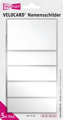 Produktbild von Veloflex Namensschild 90x57 mm glaskl.
