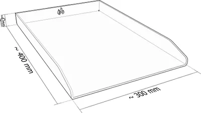 Produktbild von Grillplatte Plancha Edelstahl Universal passend für Rösle Weber Gasgrills uvm, Größe:Universal 30x40 Flame