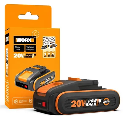 Produktbild von Worx PowerShare Ersatzakku 20V/2,0Ah WA3639