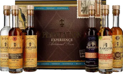 Image de Plantation EXPERIENCE BOX Artisanal Rum 41% Vol. 6x0,1l en boîte cadeau
