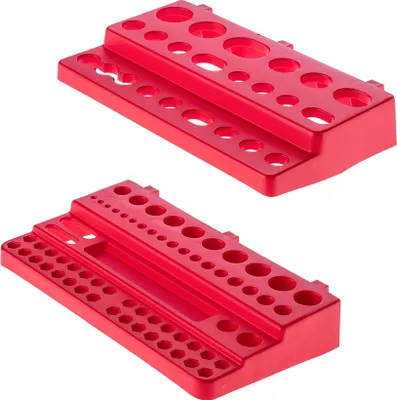 Immagine prodotto di Portautensili KADAX, scaffale a parete, portautensili in plastica PP, sistema di stoccaggio per parete forata, portautensili in plastica PP