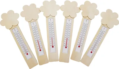 Produktbild von EDUPLAY 210299 Thermometer DIY Blumen 6er Set