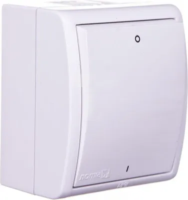 Obrázok produktu pre Kontakt-Simon AQW2/11, Plast, Biela, IP54, 250 V, 10 A, 60 mm