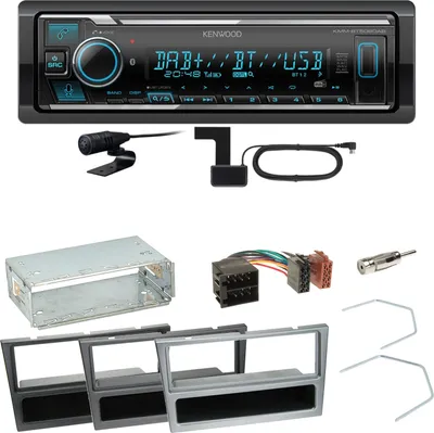Produktbild von Kenwood KMM-BT508DAB Bluetooth Einbauset für Opel Omega B Meriva A Agila Vivaro