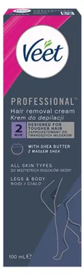 Zdjęcie produktu dla Veet Professional krem do depilacji z masłem shea, 100ml