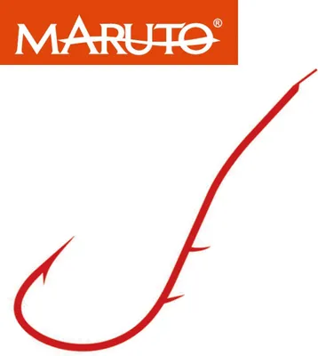 Produktbild von Maruto Aalhaken rot - Angelhaken, Größe/Packungsinhalt:Gr. 8 - 11 Haken pro Packung