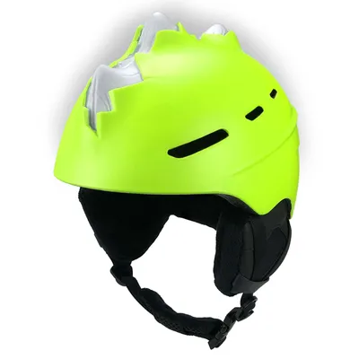 Image de Casque de ski pour adultes | Jaune Bone Spike (L) | Crazy Safety |  EN1077