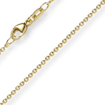 Produktbild von 1,5mm Rund-Ankerkette aus 585 Gold Gelbgold Kette Collier Halskette, 40cm