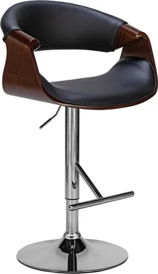 Produktbild von Barhocker Foley Kunstleder walnuss/schwarz