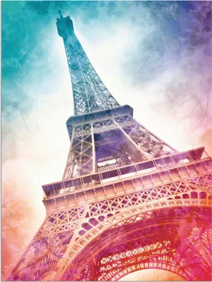 Produktbild von ARTland Wandbild Alu für Innen & Outdoor Paris Eiffelturm II Größe: 60x80 cm