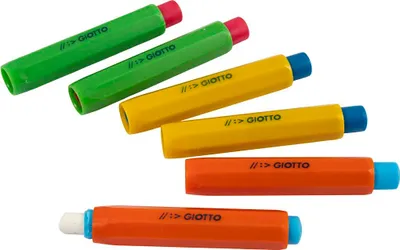 Productafbeelding van Giotto set van 6 krijthouders, geel, voor schoolkrijt