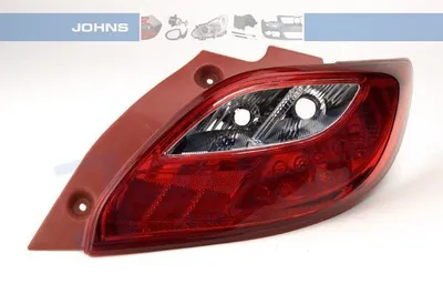 Image de Johns, feu arrière combiné, feu arrière pour Mazda 2 DE 10/2007- droite Halogène