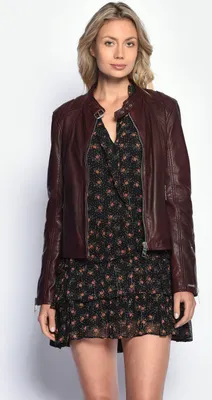 Produktbild von Maze Lederjacke Lindsay Damen mahagony S