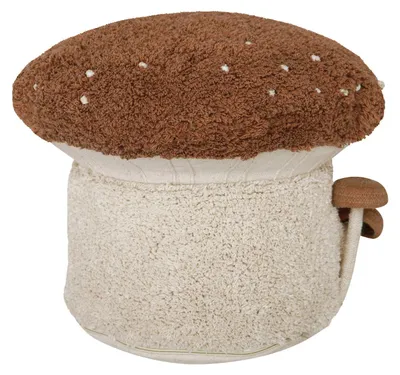 Produktbild von Lorena Canals Boletus Runder Hocker, Bezug aus Baumwolle, waschbar, Ø45 x 35 cm
