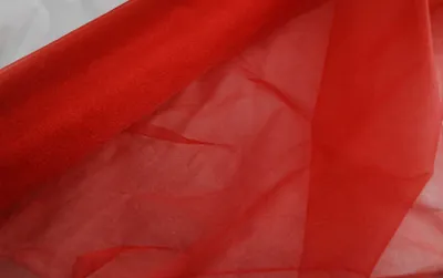 Produktbild von Snow Organza Material 70 cm x 50 m - Organzastoff auf Rolle Farbauswahl dunkel rot