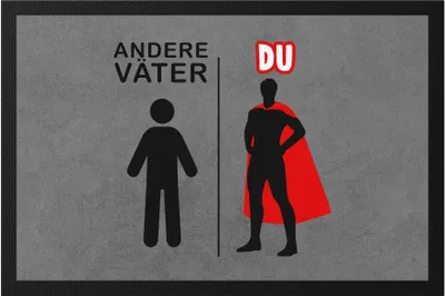 Produktbild von Andere Väter Du Fußmatte  Vatertagsgeschenk Superheld Bester Papa Held Vatertag Geschenkidee