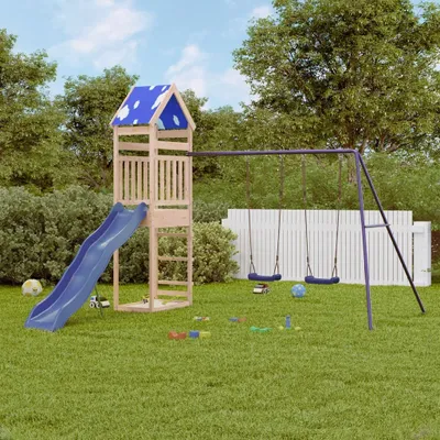 Produktbild von Möbel Spielturm Massivholz Kiefer - Schaukeln 3279037