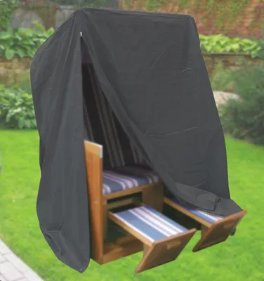 Produktbild von Komfort Schutzhülle XXL Abdeckung für Strandkorb B130xT100xH170 cm anthrazit