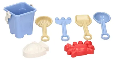 Immagine prodotto di Secchio da spiaggia pieno, 7 pezzi.