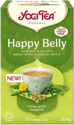 Obrázek produktu pro Yogi Tea® Happy BellyÁjurvédský čaj Spokojené bříško (17ks), 105170