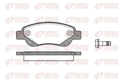 Produktbild von REMSA Bremsbeläge Satz Vorne Bremsklötze für TOYOTA AYGO (WNB1, KGB1) 1177.00