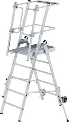 Produktbild von Günzburger Steigtechnik Plattformleiter FlexxStep 5 Sprossen - 052525