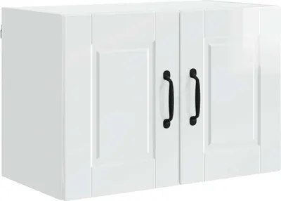 Produktbild von vidaXL Wandschrank PORTO Hochglanz Weiß 60 x 31 x 40 cm Holzwerkstoff
