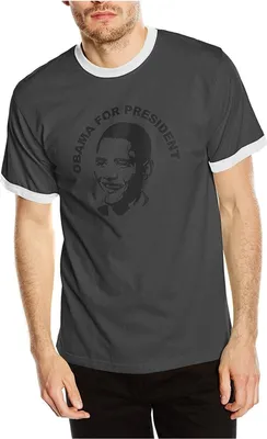 Produktbild von Touchlines Herren T-Shirt , Obama President - Dunkelgrau, S