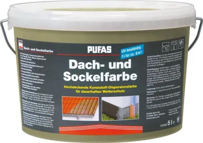 Produktbild von PUFAS Dach- und Sockelfarbe - sandsteingelb 959 - 5 Liter
