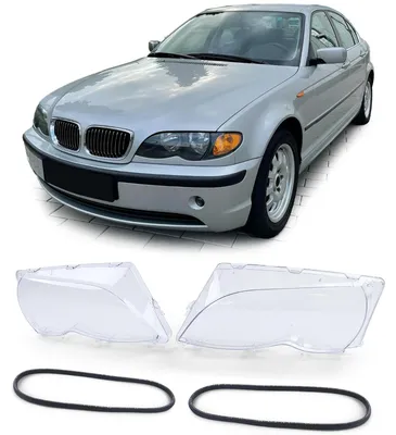 Für BMW 3er E46 Limo Touring 01-05 Scheinwerfer Glas Streuscheibe LINKS + RECHTS in der Farbe von Carparts-Online GmbH