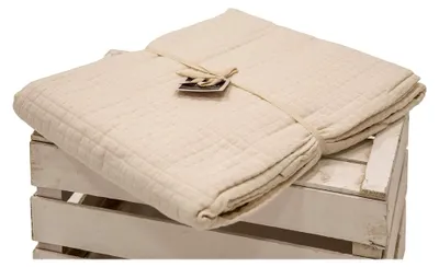 Produktbild von Tagesdecke für das Doppelbett im Waffelmuster