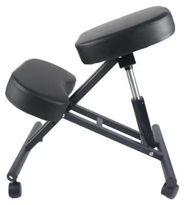 Obrázek produktu pro Židle na klečení, ergonomický design, výškově nastavitelná, černá