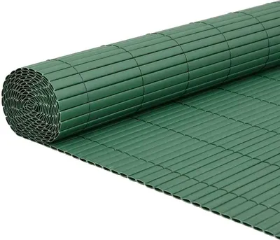 Image de Clôture de jardin double face verte 1,8 x 3 m PVC