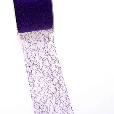 Produktbild von Spiderweb Dekoband - 5cm lila - Rolle 25m - 67 028-R 50