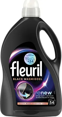 Produktbild von Fleuril - Waschmittel - Renew Black Flüssigwaschmittel - Schwarze Wäsche - 54 Wäschen - 1 Stück