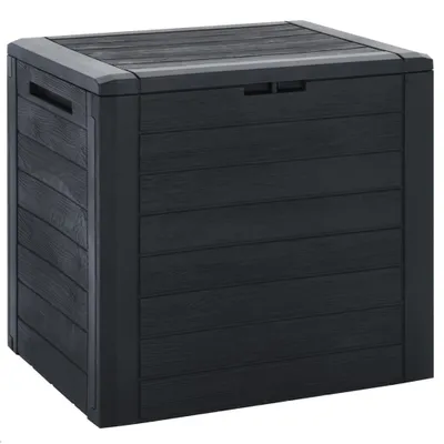 Obrázok produktu pre Záhradný úložný box antracitový 58,5x46x55 cm polypropylénový