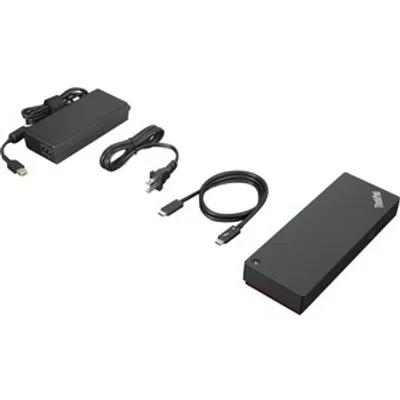 Produktbild von Lenovo ThinkPad Universal Thunderbolt 4 Dock - Dockingstation - Thunderbolt 4 - HDMI, 2 x DP - 1GbE - 135 Watt - für ThinkPad E14 Gen 4, L13 Yoga Gen 3, T14s Gen 3, X1 Nano Gen 2, X13 Yoga Gen 3