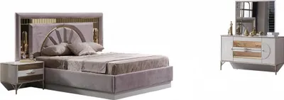 Immagine prodotto di Set di mobili per la camera da letto letto zona notte mobili comodino arredamento 5 pezzi
