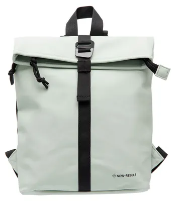 Produktbild von New Rebels Mart Roll Up Rolltop City Rucksack Los Angeles wasserabweisend mint grün