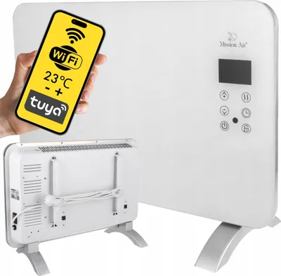 Imagen del producto de Calentador Convector Portátil Wifi, 1000W, Blanco