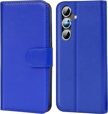 Produktbild von Conie Klapp Tasche für Samsung Galaxy S25 Plus Kartenfach Rundumschutz Hülle in Blau