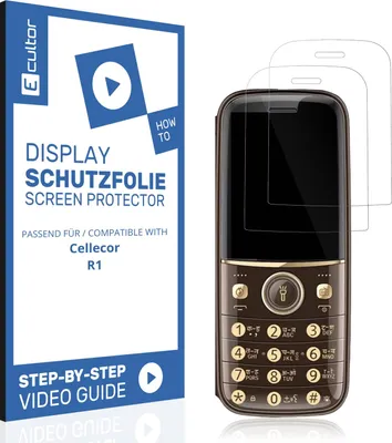 Produktbild von 2x 3D Schutzfolie für Cellecor R1 Display Folie Flexibel Full Cover