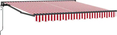 Image de Cadre d'auvent Rouge et Blanc 300 x 250 cm