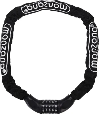 Produktbild von MONZANA® Fahrradschloss 90cm Zahlencode 6mm Stahlkettenglieder 5-stelliges Motorrad Fahrrad Zahlenschloss Kettenschloss