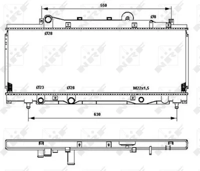Produktbild von Kühler, Motorkühlung NRF 53202
