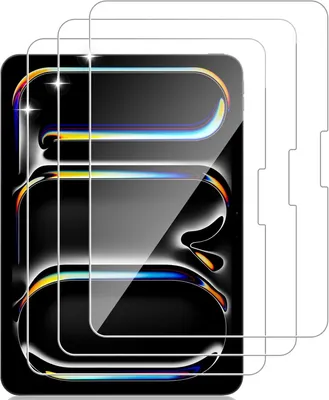 Produktbild von CLM-Tech Schutzfolie für iPad Air 2025 11 Zoll (M3), iPad Air 2024 11 Zoll (M2) Display Panzer Schutz Glas Folie - 9H Härte HD - transparent
