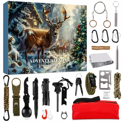 Productafbeelding van Adventskalender met Outdoor Survival Set voor Mannen